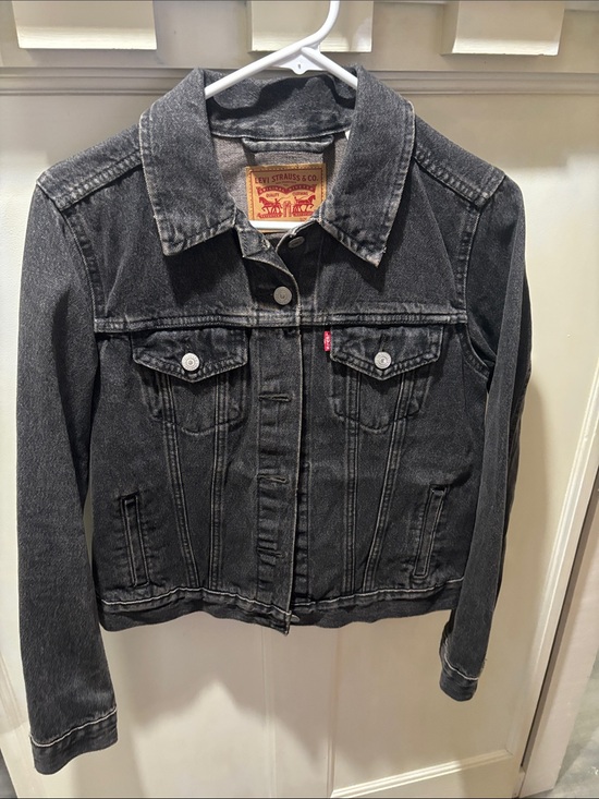 Levi's Jackets & Blazers - Levi's Black Washed Denim Trucker Jacket